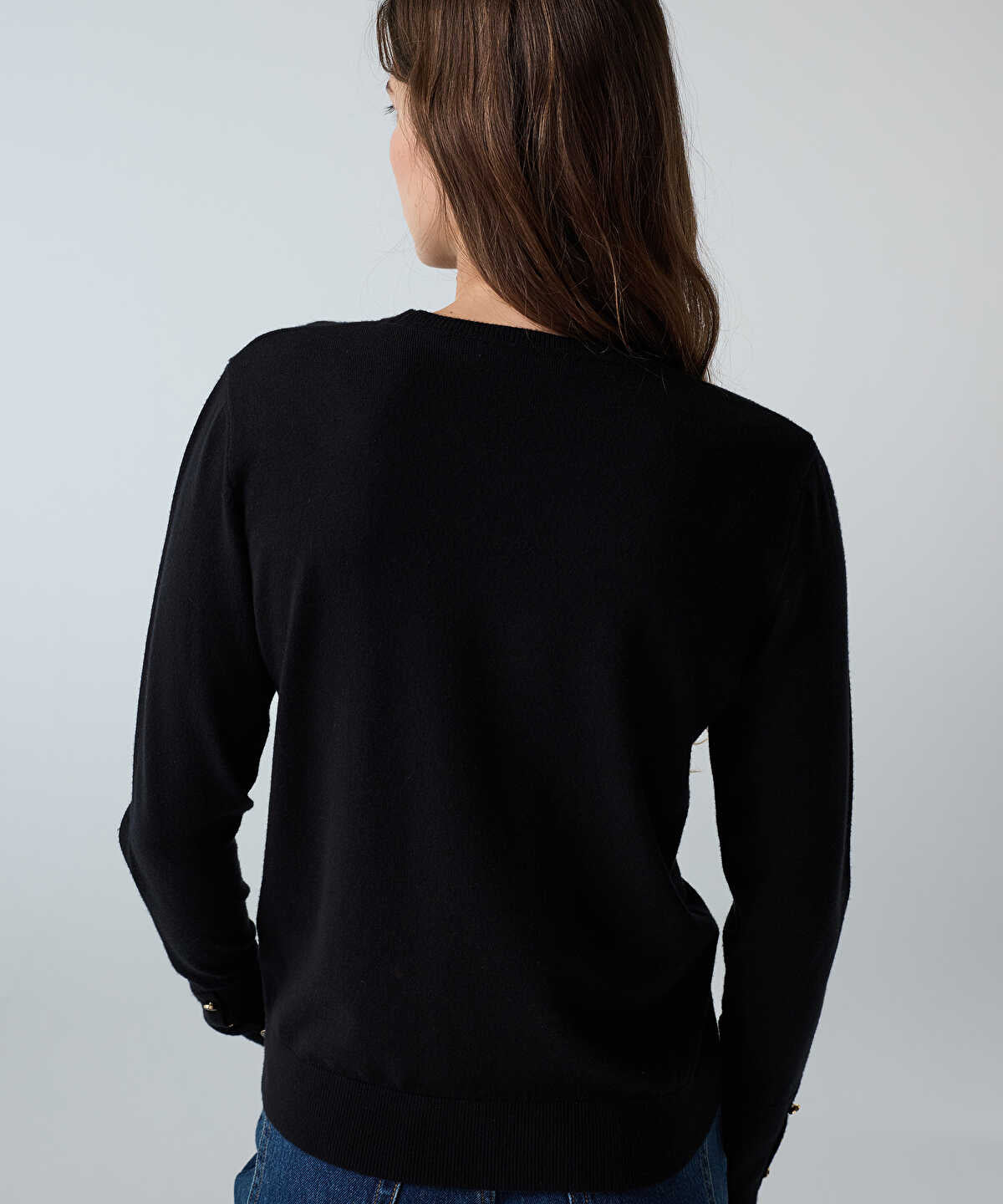 Knit Top with Monogram Buttons