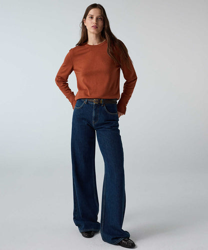 Knit Top with Monogram Buttons