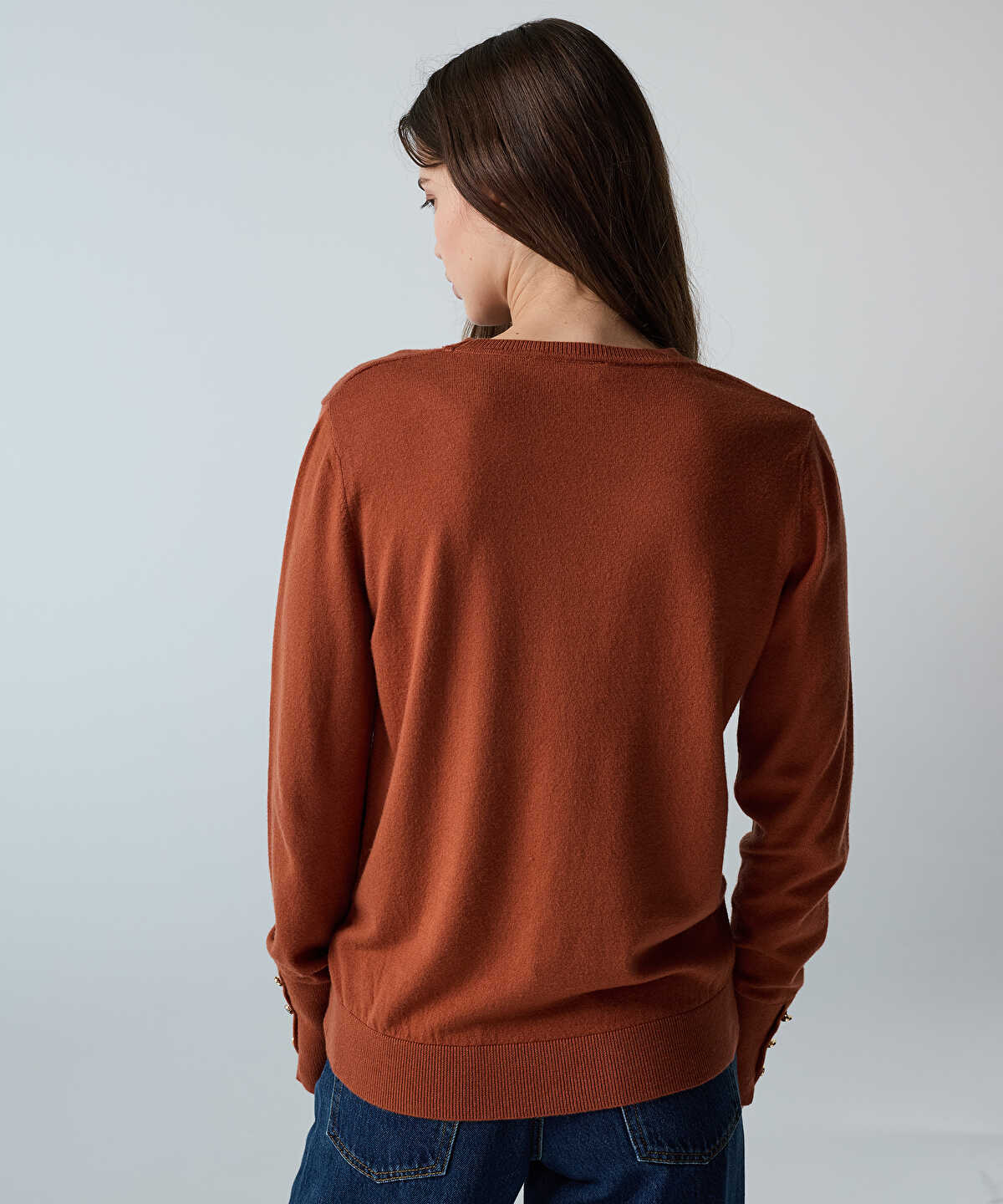 Knit Top with Monogram Buttons