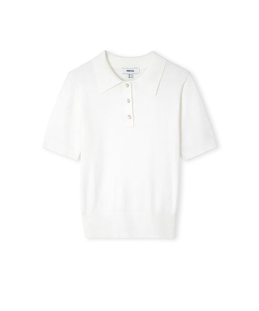 Polo Knit Top