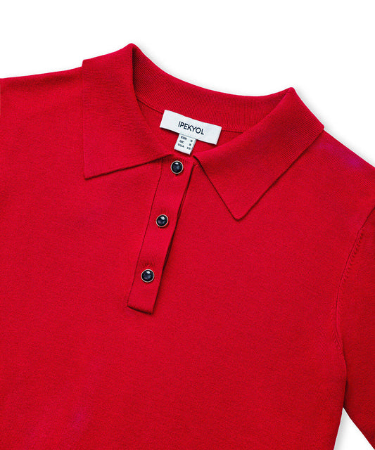 Polo Knit Top
