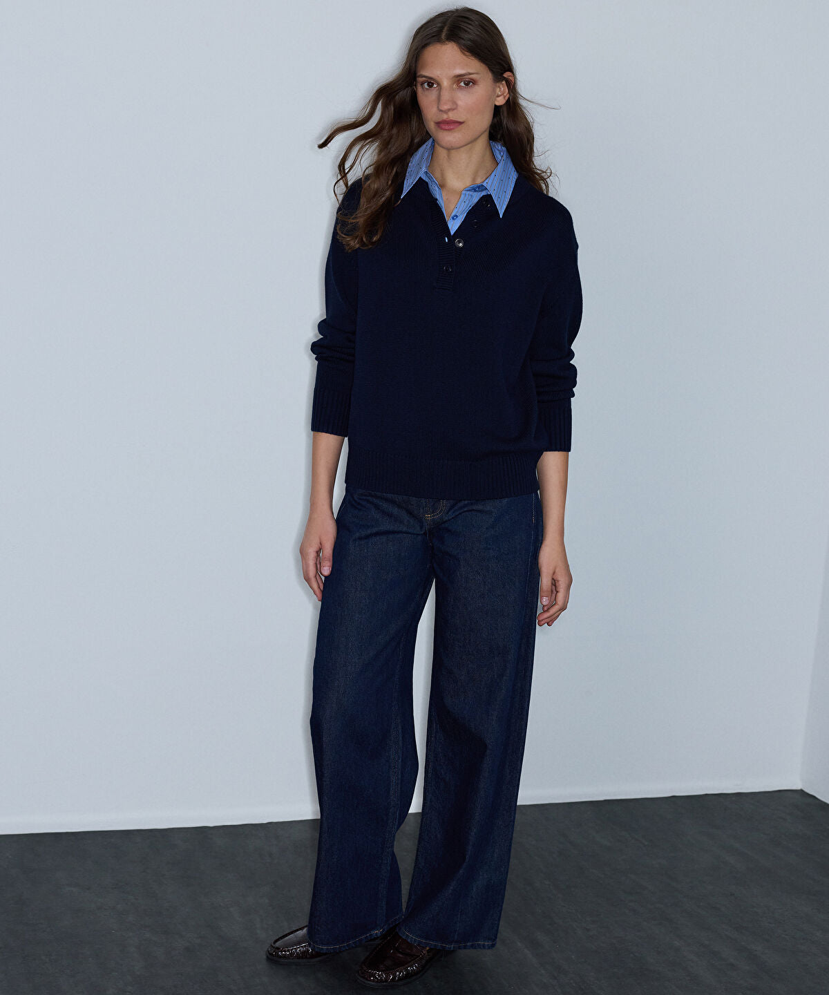 Layered-Effect Sweater