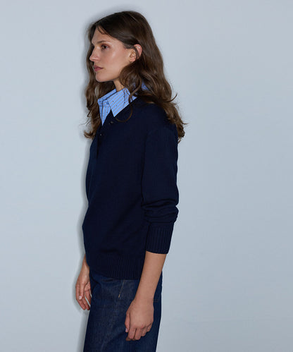 Layered-Effect Sweater