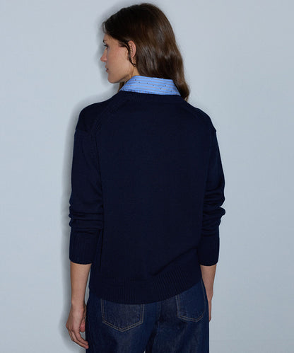Layered-Effect Sweater