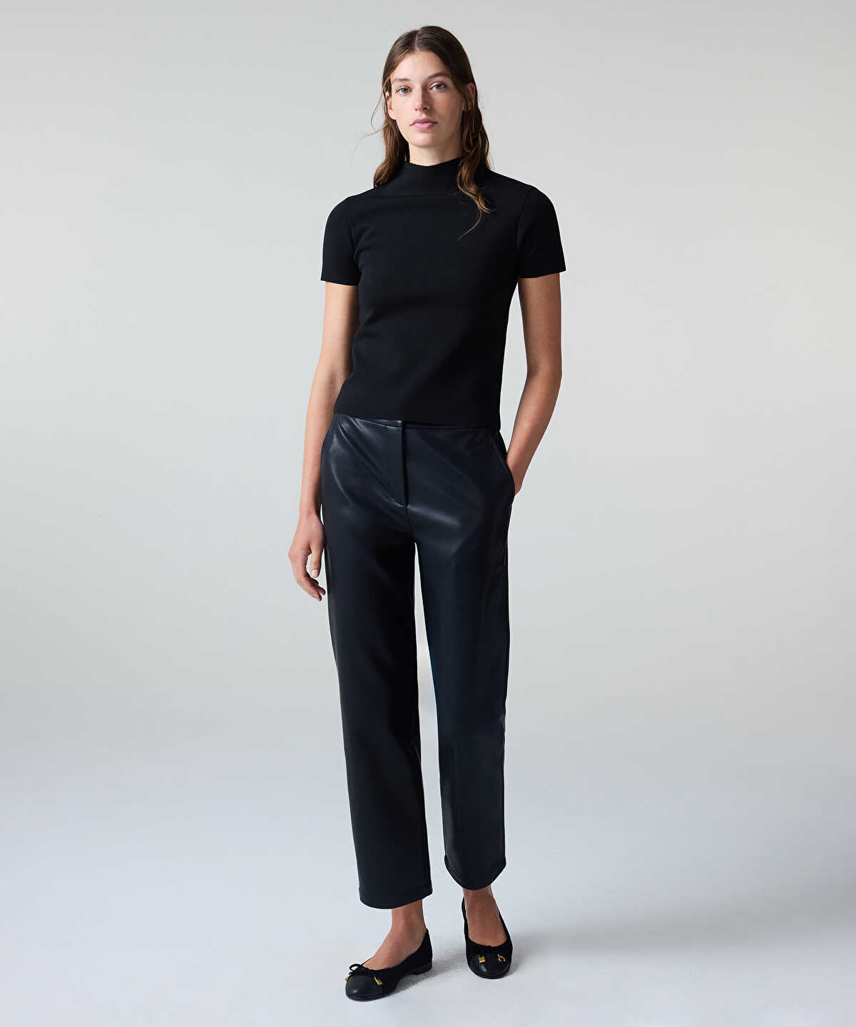 Short-Sleeve Knit Top
