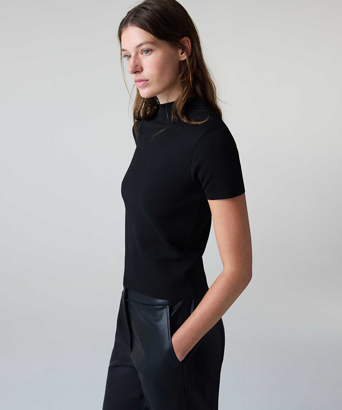 Short-Sleeve Knit Top