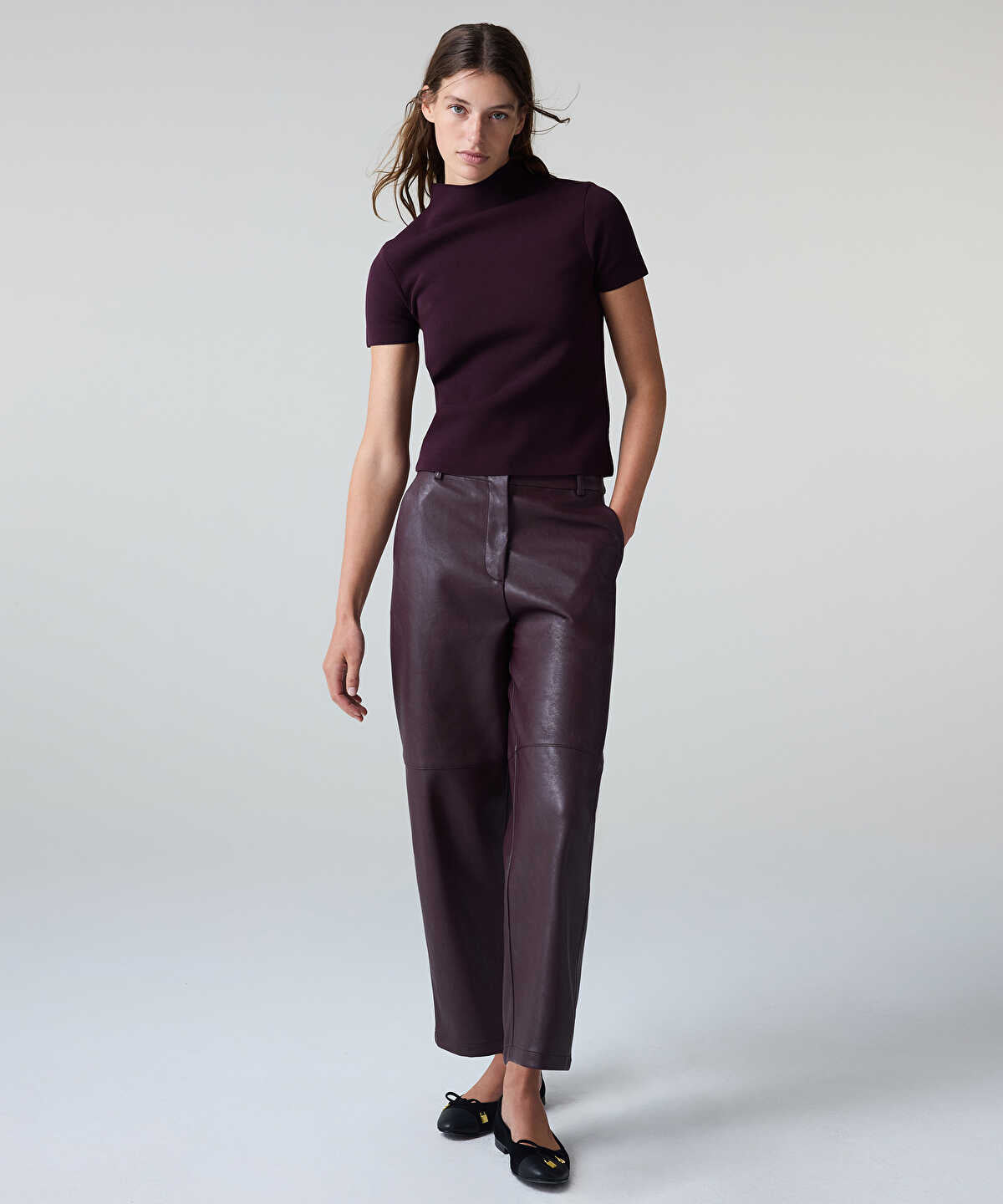 Short-Sleeve Knit Top