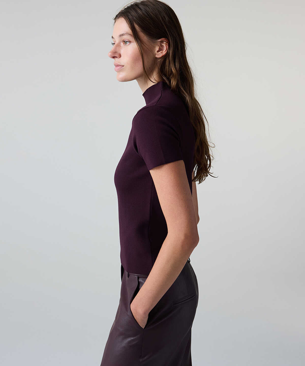 Short-Sleeve Knit Top