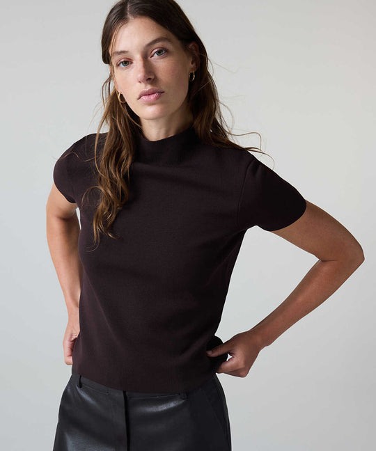 Short-Sleeve Knit Top