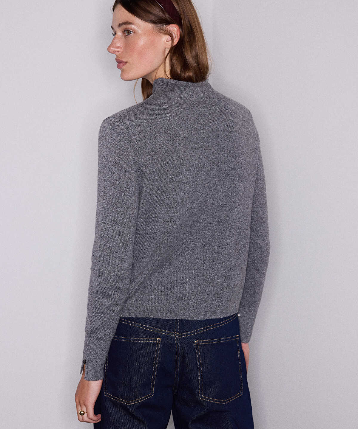 Lurex Wool-Blend Knit Top