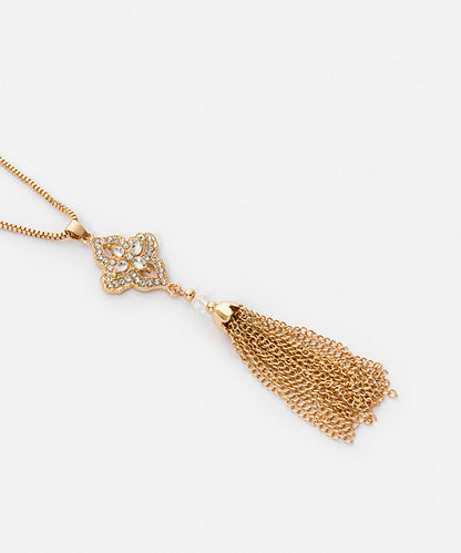 Embellished Chain Dangle Necklace