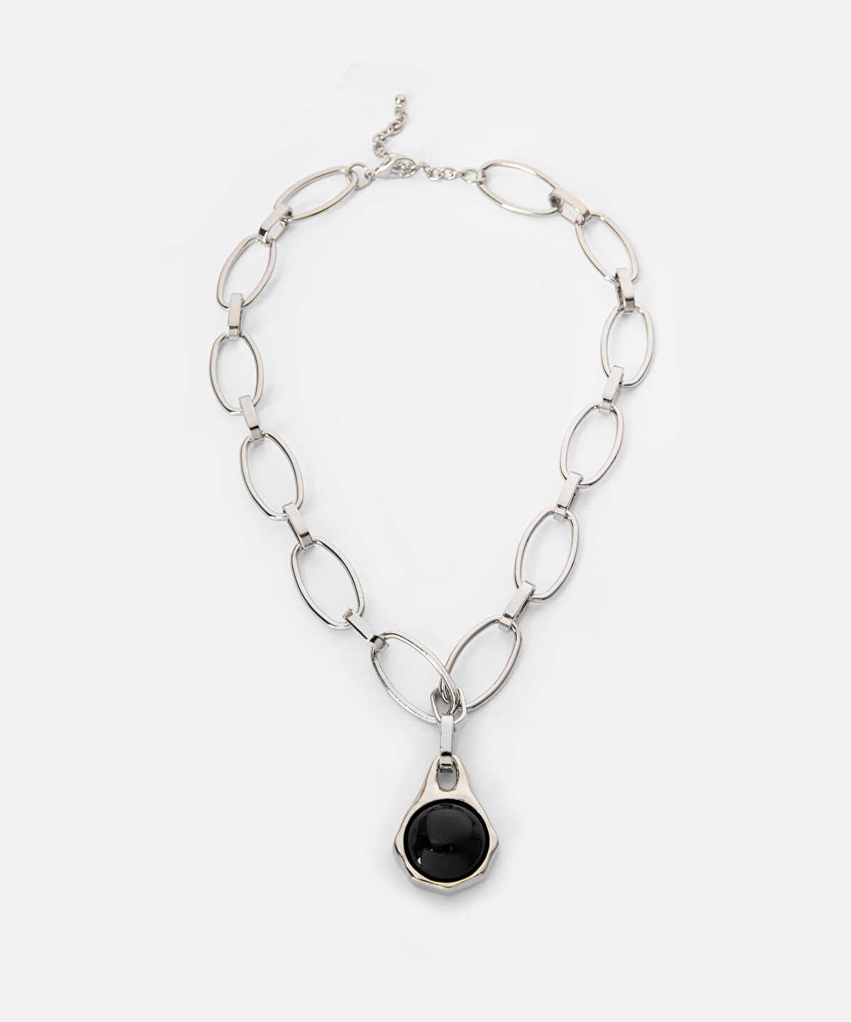 Contrast Resin Chain Necklace