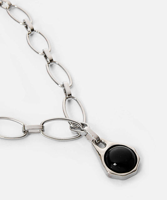 Contrast Resin Chain Necklace