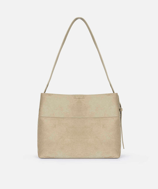 Suede-Effect Tote Bag