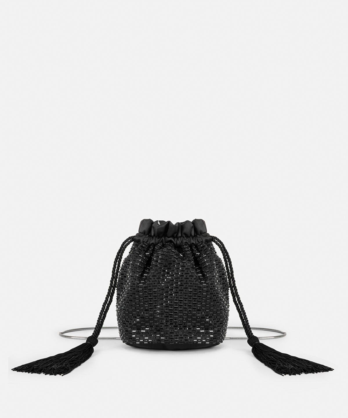 Zoomed Embellished Pouch Bag