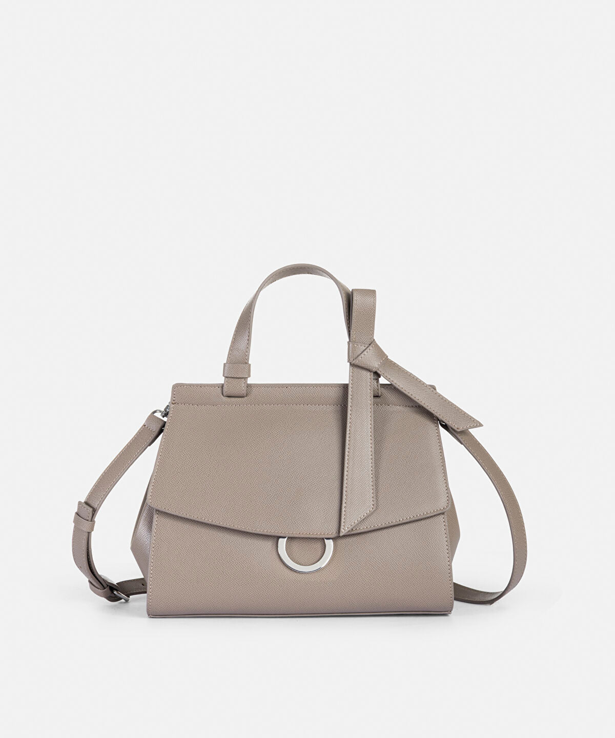 Leather-Look Flap Bag