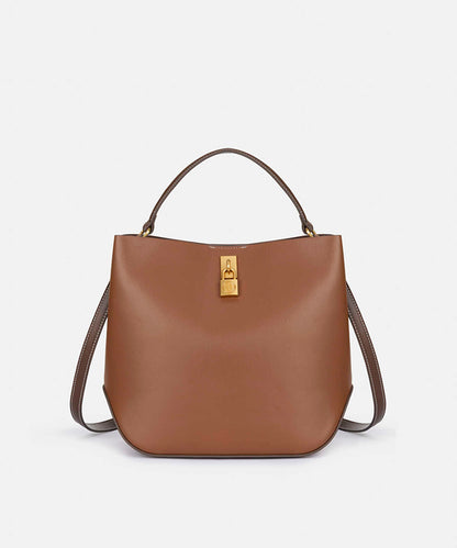 Double-Strap Bag with Metal Buckle