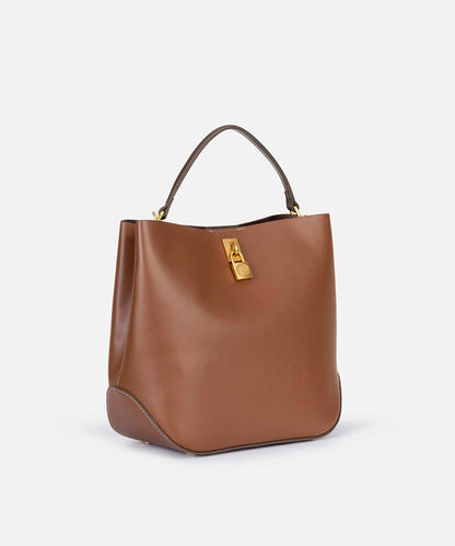 Double-Strap Bag with Metal Buckle