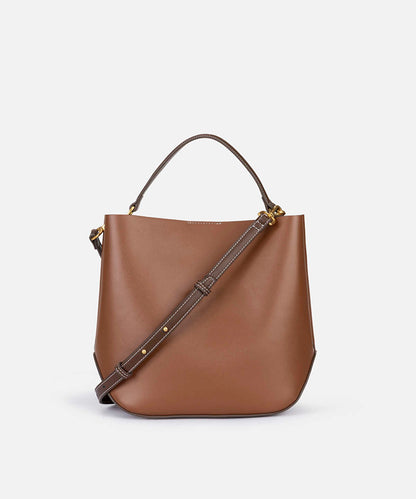 Double-Strap Bag with Metal Buckle