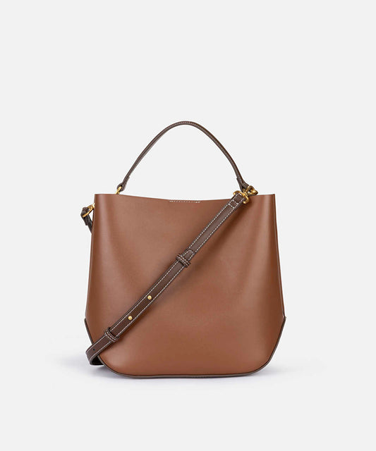Double-Strap Bag with Metal Buckle