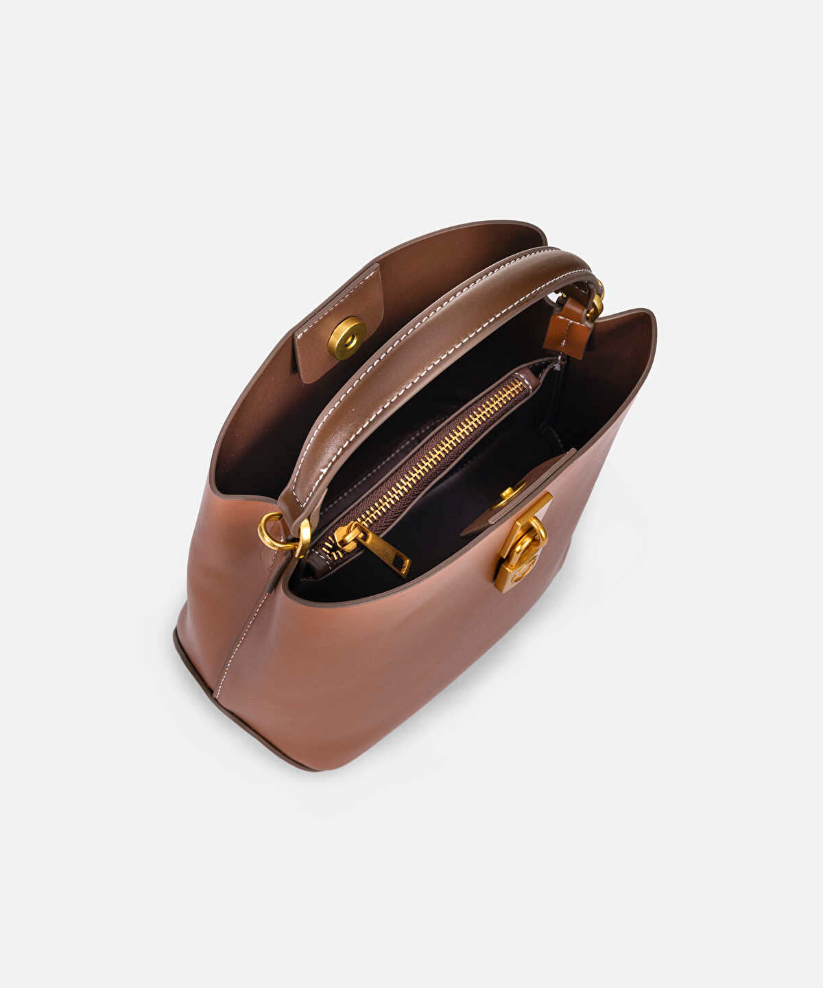 Metal-Buckle Dual-Strap Bag