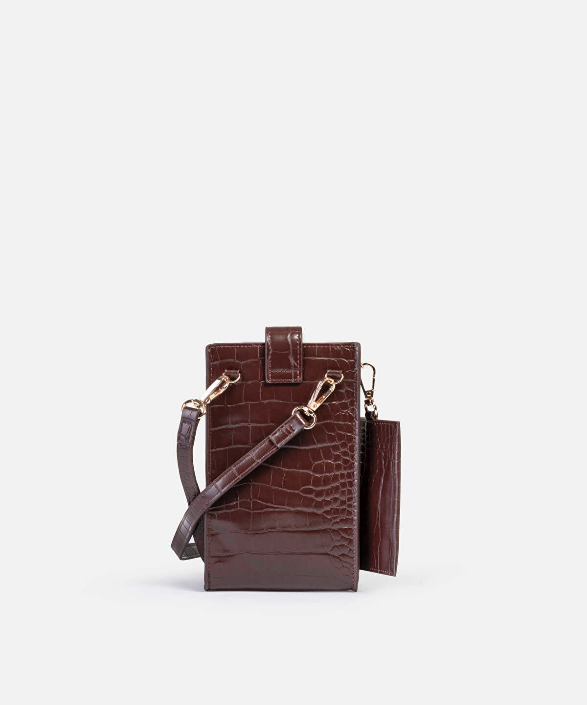 Croc-Effect Two-Piece Bag
