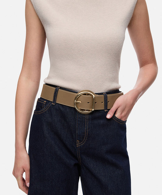 Faux-Leather Belt