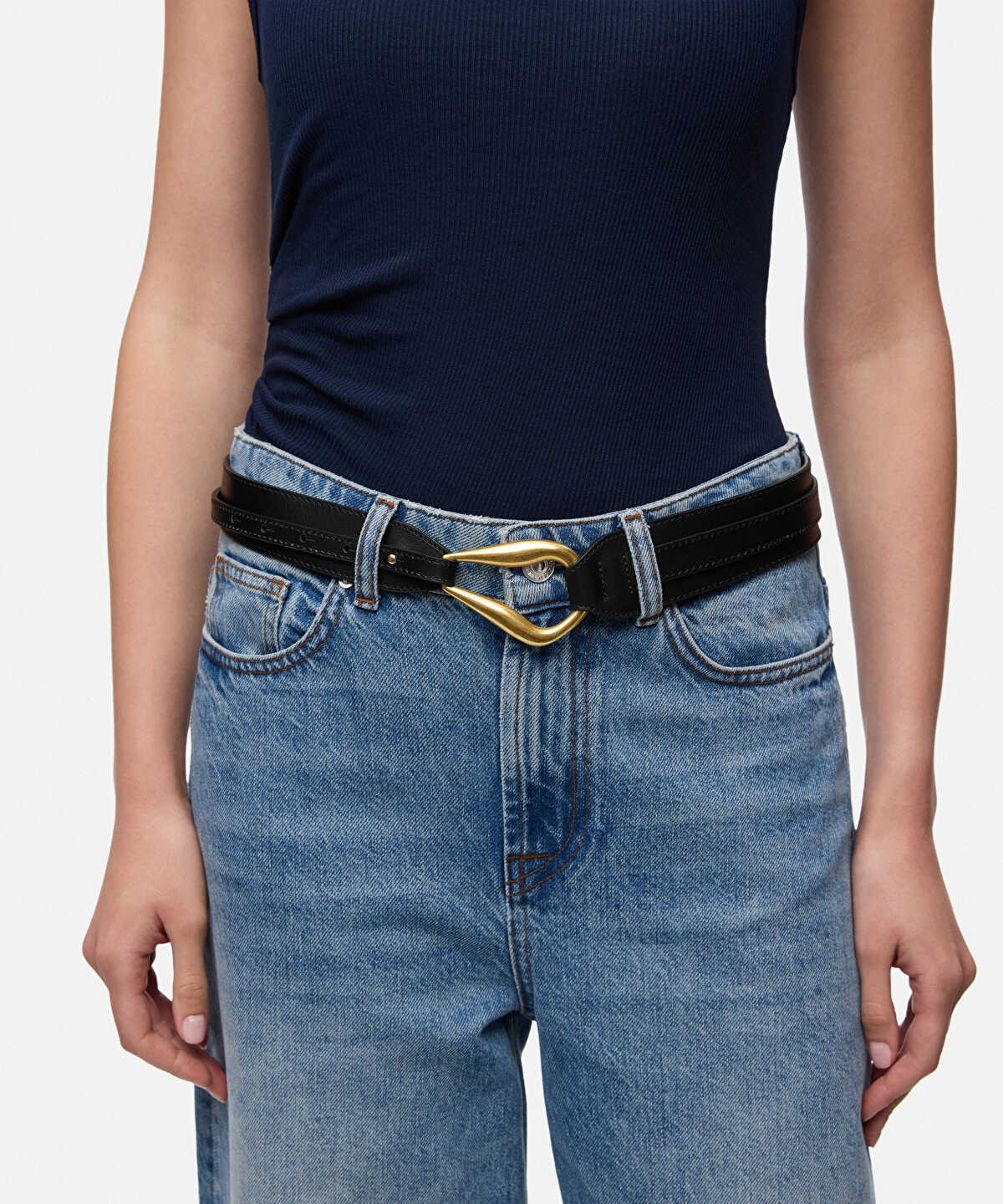 Zoomed 100% Leather Belt