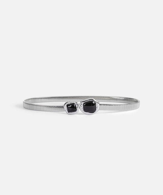 Double-Buckle Metal Belt
