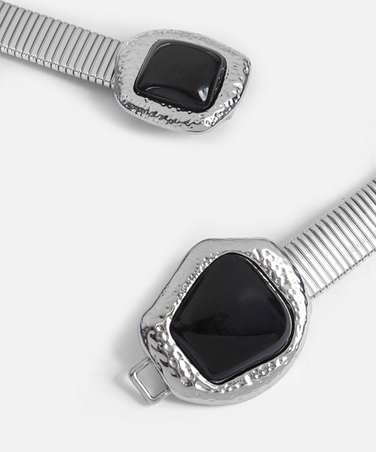 Double-Buckle Metal Belt