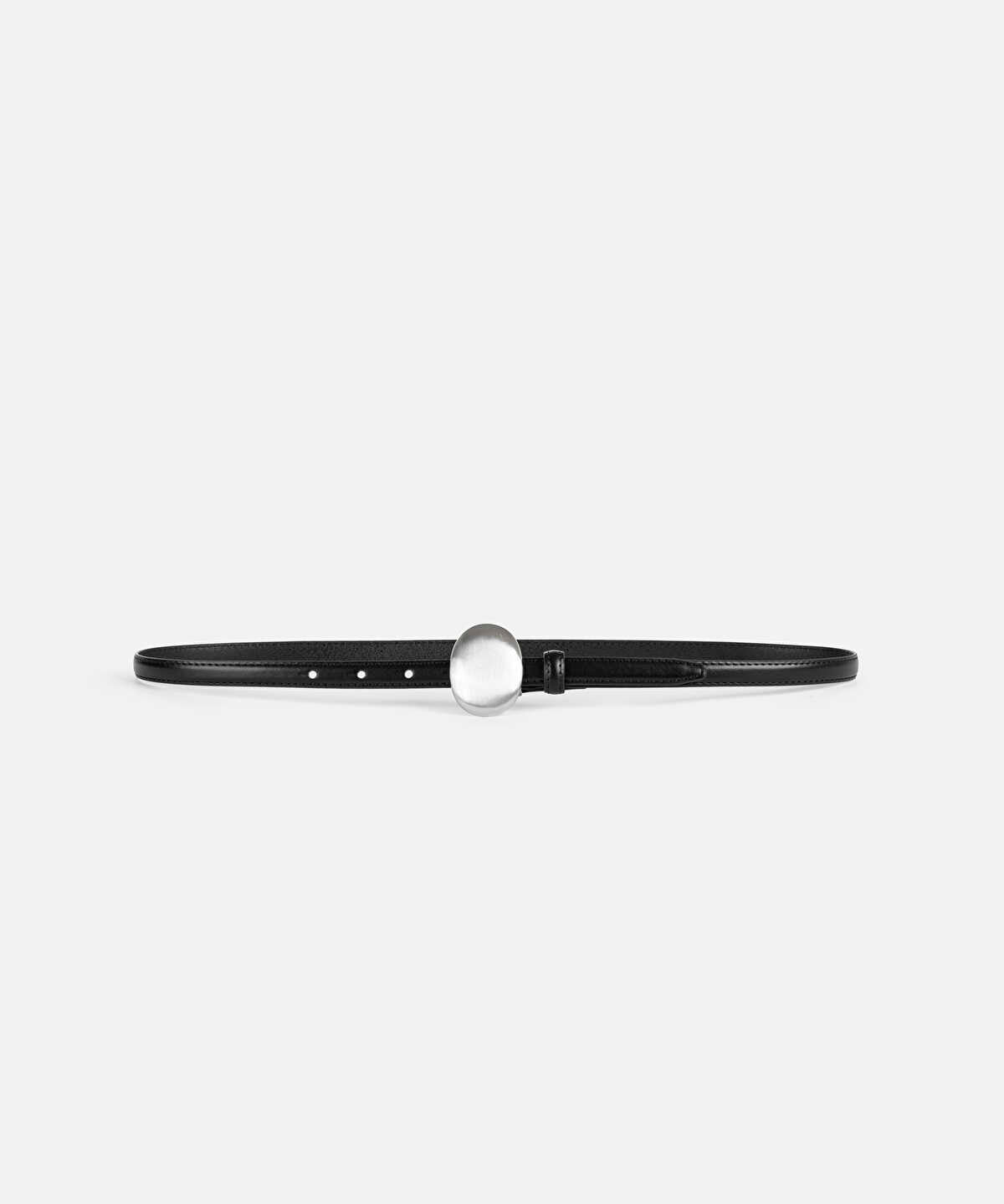 Slim Belt with Metal Buckle