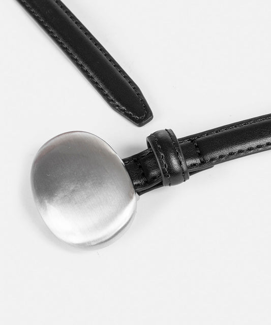 Slim Belt with Metal Buckle