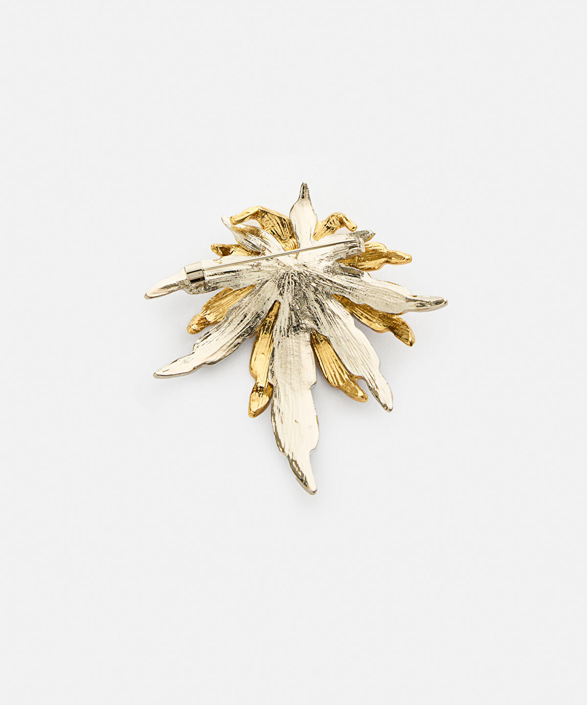 Strass-Embellished Flower Brooch