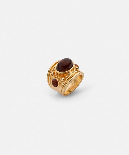 Mixed-Bead Metal Ring