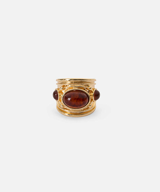 Mixed-Bead Metal Ring