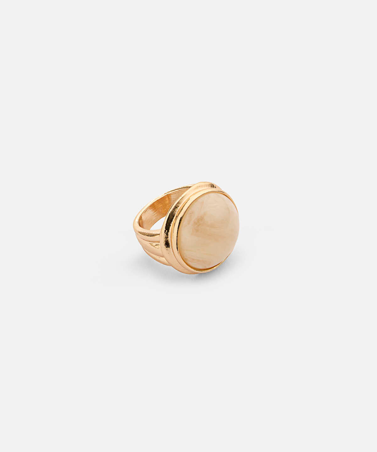 Combined Stone Metal Ring