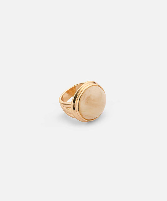 Combined Stone Metal Ring