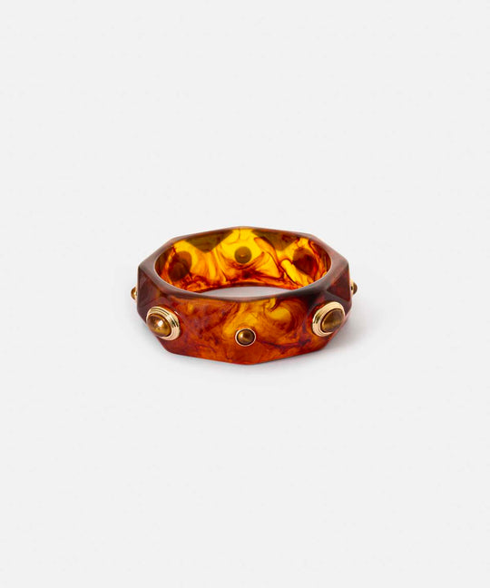Rigid Bracelet with Combined Elements