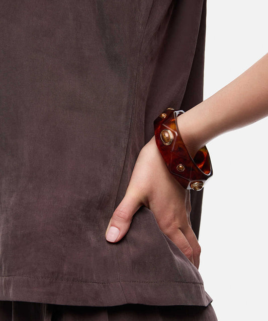 Rigid Bracelet with Combined Elements