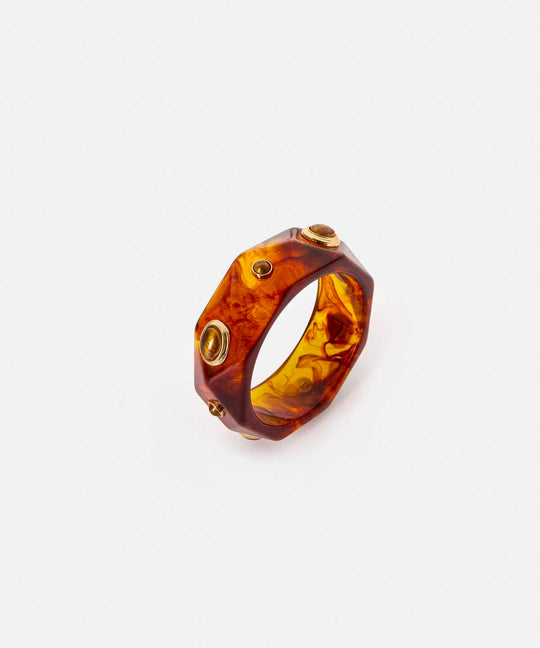 Rigid Bracelet with Combined Elements