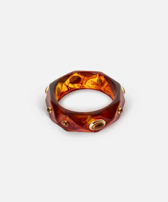 Rigid Bracelet with Combined Elements