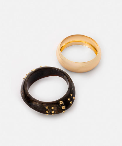 Set of Two Rigid Bracelets