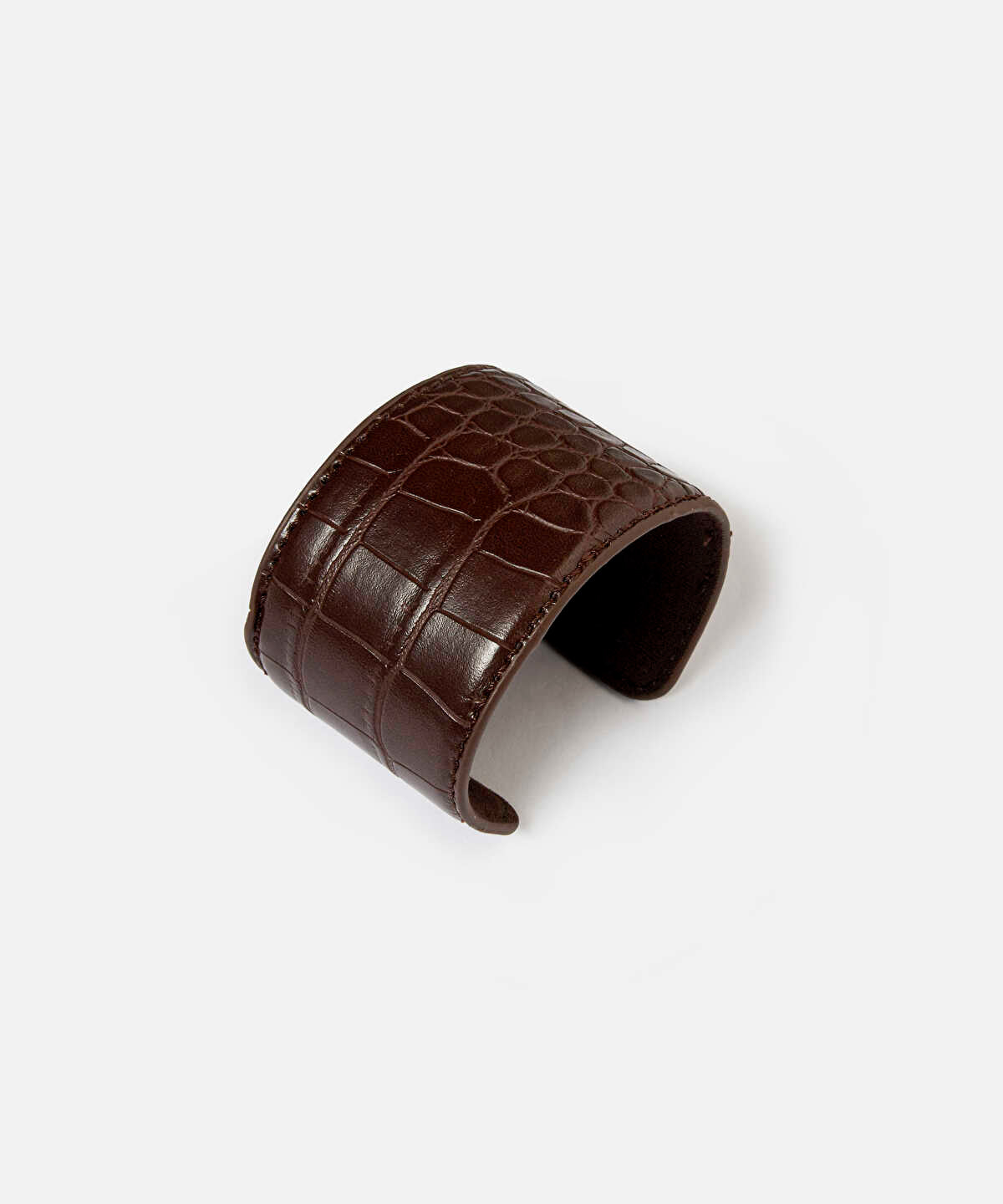 Textured Leather-Look Bracelet