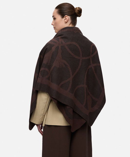 Wool-Blend Patterned Scarf