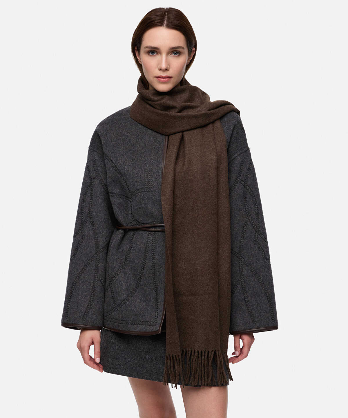 Zoomed Basic Fringed Scarf
