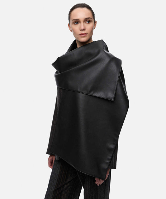 Leather-Effect Scarf