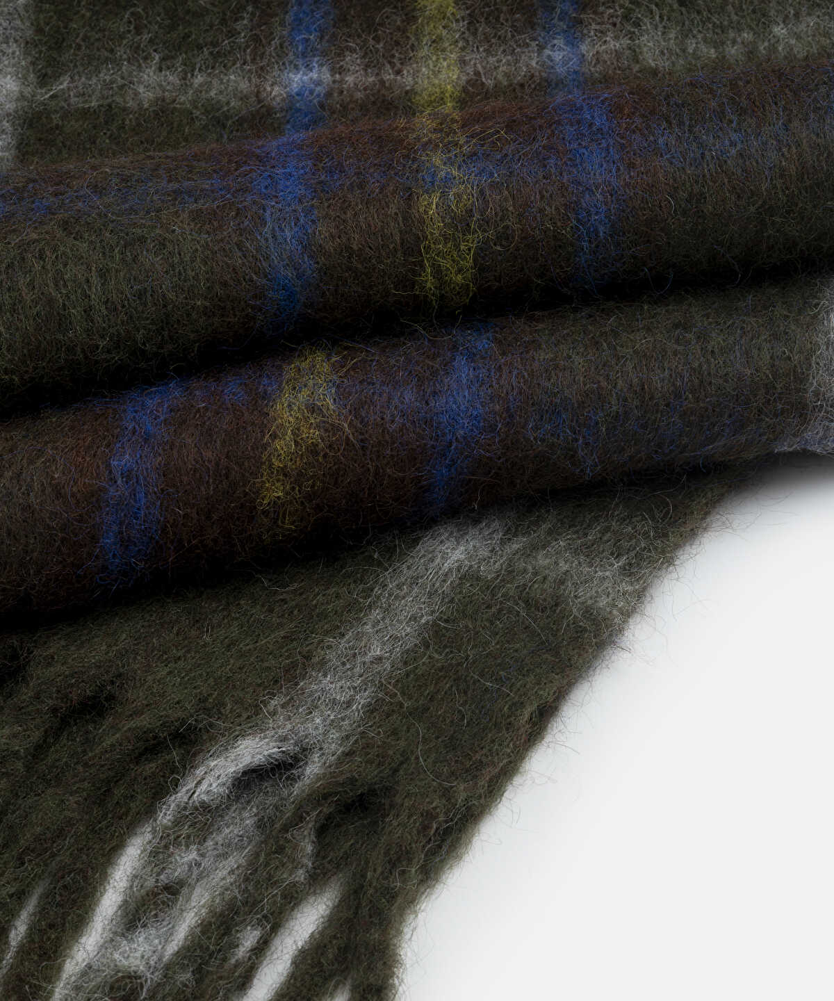 Fringed Plaid Scarf