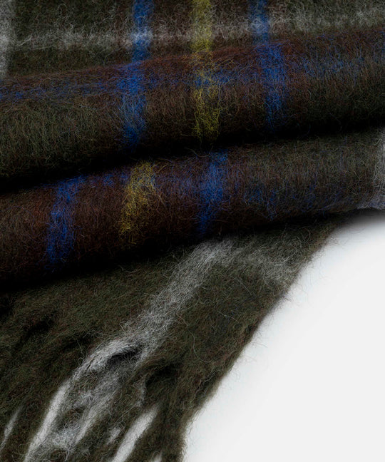 Fringed Plaid Scarf