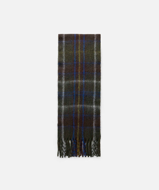Fringed Plaid Scarf