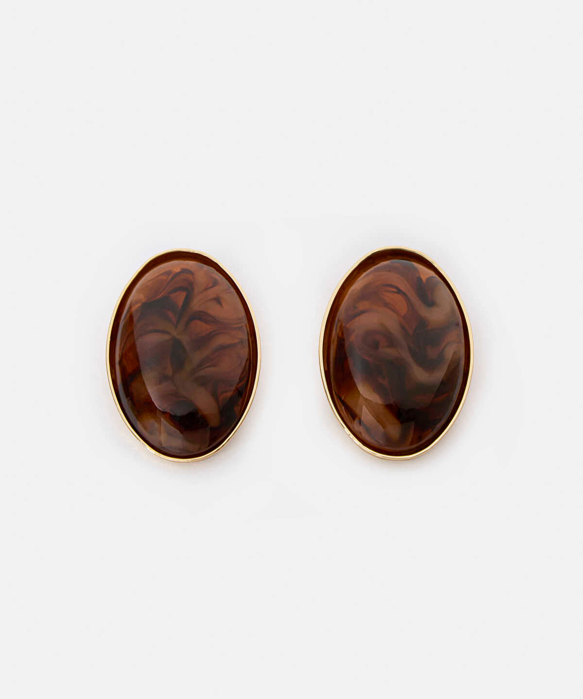 Oval Resin Earrings